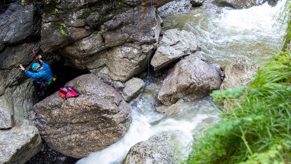 Canyoning in the Starzlachklamm gorge in Allgäu