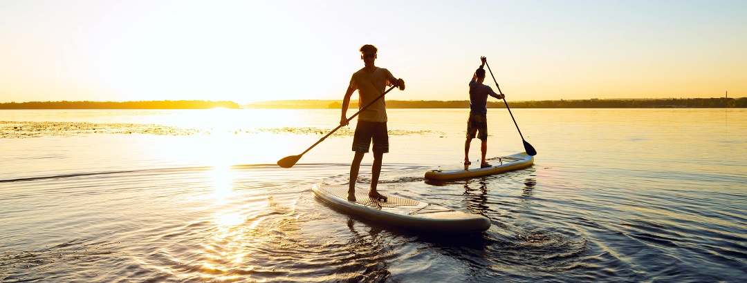 Laghi, fiumi o mare: con la tavola da SUP potrete muovervi in tutte le acque.