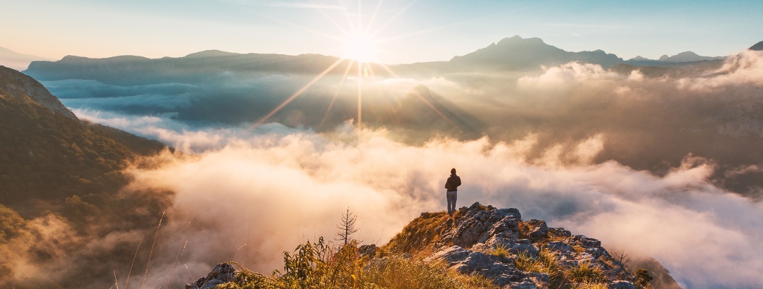 Atemberaubender Ausblick bei einer Wanderung