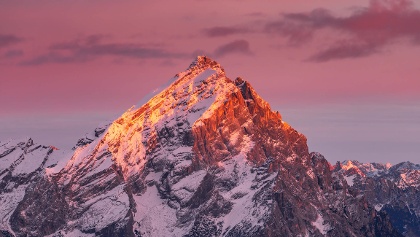 Der Marmolada in den Dolomiten